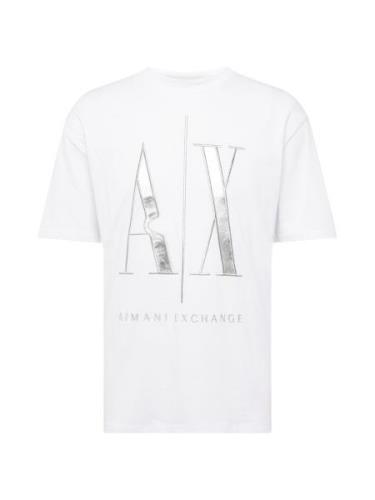 ARMANI EXCHANGE Bluser & t-shirts  sølv / hvid