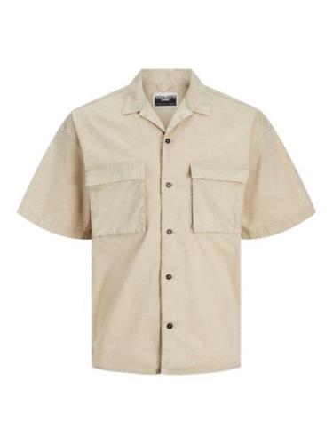 JACK & JONES Skjorte 'JCOBENTZON'  mørkebeige