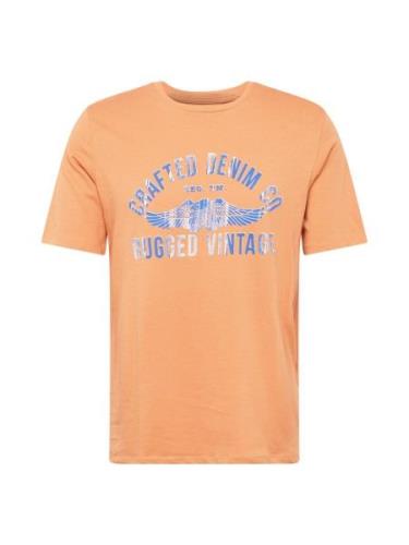 JACK & JONES Bluser & t-shirts 'JPRBLUOLLIE'  blå / lyseorange / hvid