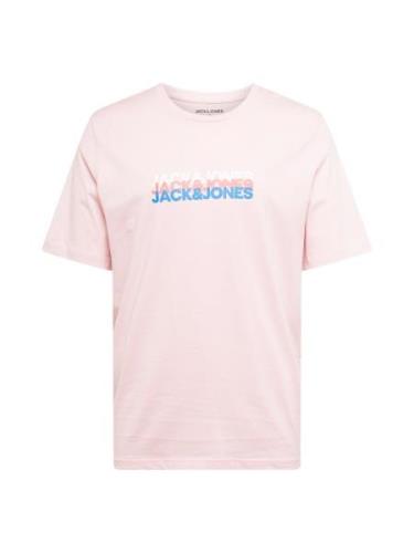 JACK & JONES Bluser & t-shirts 'JJCYBER'  royalblå / lyserød / pitaya ...