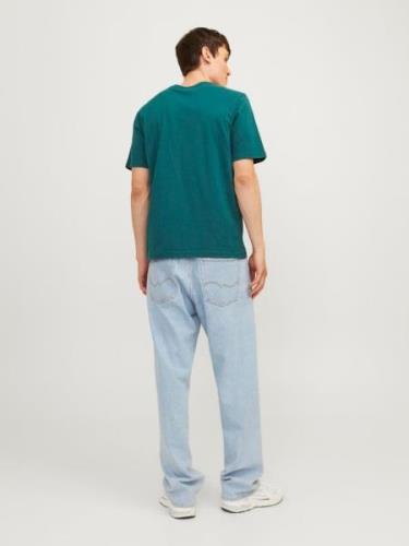 JACK & JONES Bluser & t-shirts 'JJTiley'  gran / sort / hvid