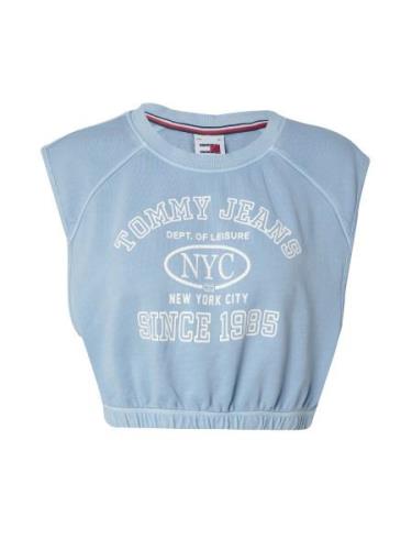 Tommy Jeans Sweatshirt 'Varsity'  lyseblå / hvid