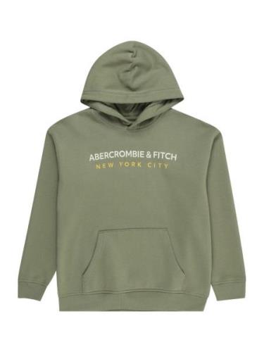 Abercrombie & Fitch Sweatshirt  grøn / lyseorange / hvid