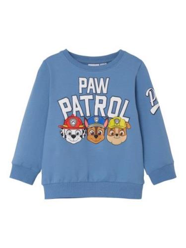 NAME IT Sweatshirt 'JOKBA PAWPATROL'  blue denim / sort / hvid