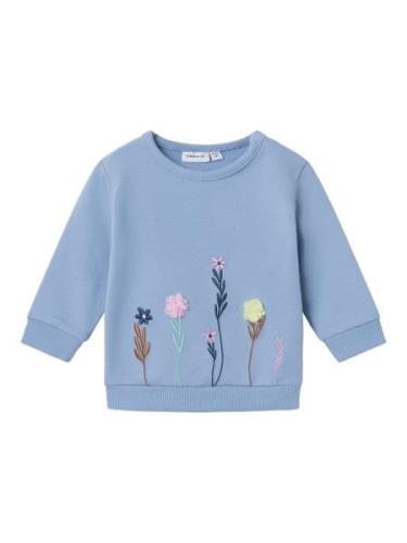 NAME IT Sweatshirt 'Kamine'  marin / lyseblå / pastelgrøn / lyserød