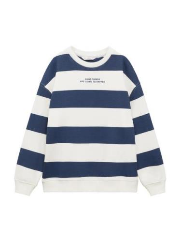 MANGO KIDS Sweatshirt  navy / hvid