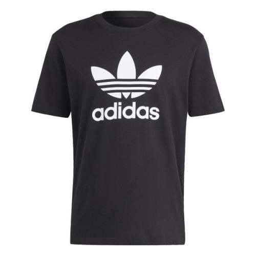 ADIDAS ORIGINALS Bluser & t-shirts 'Adicolor Trefoil'  sort / hvid