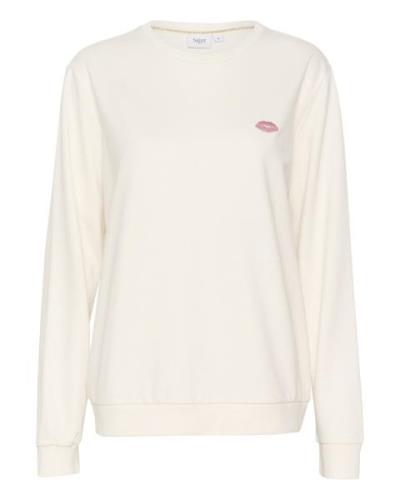 SAINT TROPEZ Sweatshirt 'Fanile'  elfenben / pink