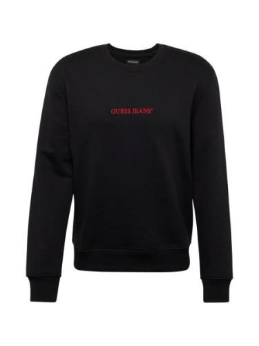 GUESS JEANS Sweatshirt  rød / sort