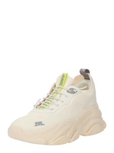 STEVE MADDEN Sneaker low 'Vault 1'  beige / citrongul / sølvgrå