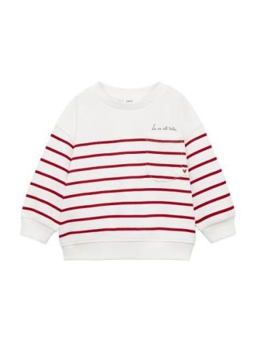 MANGO KIDS Sweatshirt 'CORA'  rød / sort / naturhvid