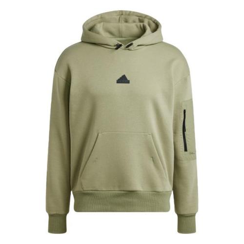 ADIDAS SPORTSWEAR Sportsweatshirt 'City Escape'  khaki / sort