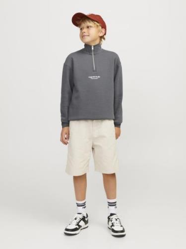 Jack & Jones Junior Sweatshirt 'JORVESTERBRO'  grå / hvid