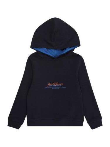 Jack & Jones Junior Sweatshirt 'JJGREAT'  blå / navy / orange