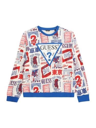 GUESS Sweatshirt  blå / rød / sort / hvid