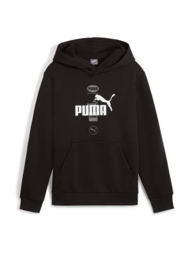 PUMA Sweatshirt 'POWER'  sølvgrå / sort / hvid