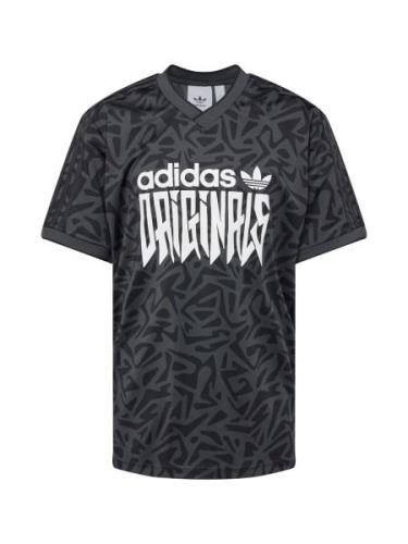 ADIDAS ORIGINALS Bluser & t-shirts  mørkegrå / sort / hvid