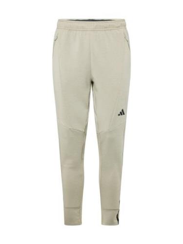 ADIDAS PERFORMANCE Sportsbukser  greige / sort