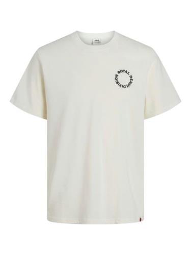 JACK & JONES Bluser & t-shirts 'RDDOLIVER'  rød / sort / offwhite