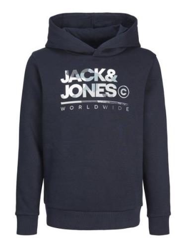 Jack & Jones Junior Sweatshirt 'JJLuke'  navy / lyseblå / lysegrå / of...