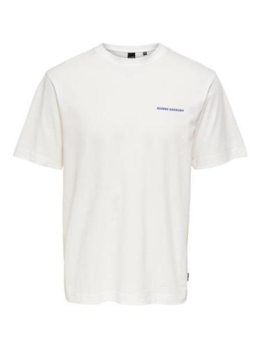 Only & Sons Bluser & t-shirts 'Fred'  blå / sort / hvid