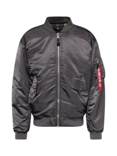 ALPHA INDUSTRIES Overgangsjakke  røggrå / rød / hvid