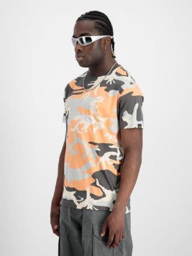 ALPHA INDUSTRIES Bluser & t-shirts 'T Camo'  blandingsfarvet / orange