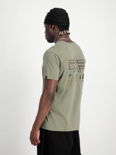 ALPHA INDUSTRIES Bluser & t-shirts  brun / khaki / oliven / mørkegrøn