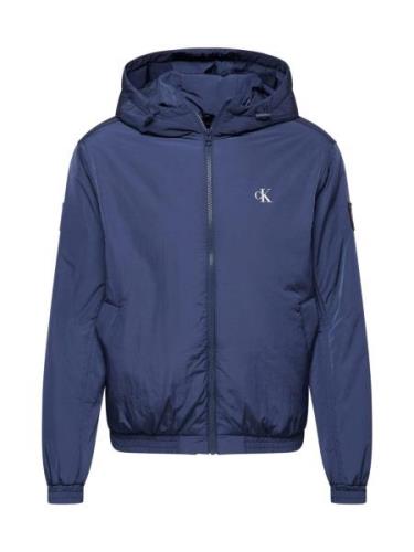 Calvin Klein Jeans Overgangsjakke 'HARRINGTON'  blå / sort / hvid