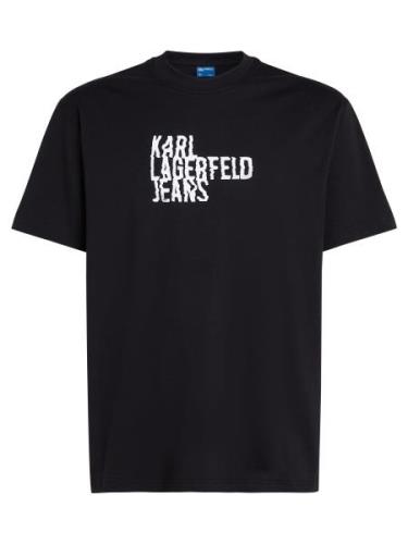 KARL LAGERFELD JEANS Bluser & t-shirts  sort / hvid