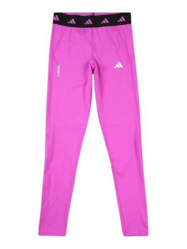 ADIDAS SPORTSWEAR Sportsbukser  lilla / sort / hvid