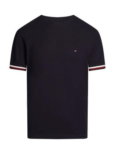 TOMMY HILFIGER Bluser & t-shirts 'Global Stripe'  natblå / rubinrød / ...