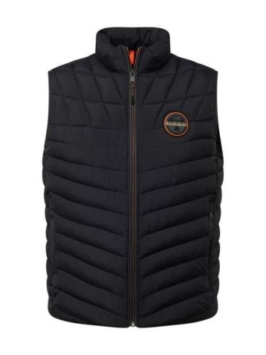 NAPAPIJRI Vest 'A-LAPAZ'  beige / orange / sort