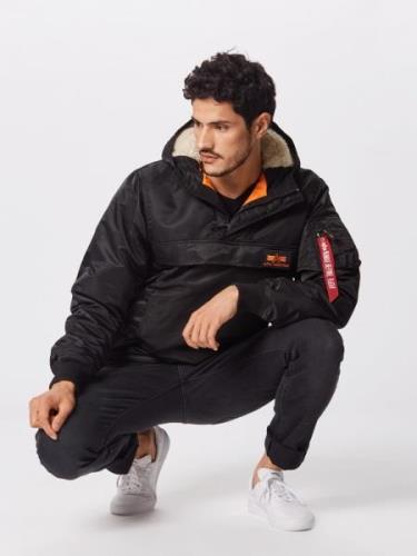 ALPHA INDUSTRIES Overgangsjakke 'HPO Anorak'  orange / rød / sort / hv...