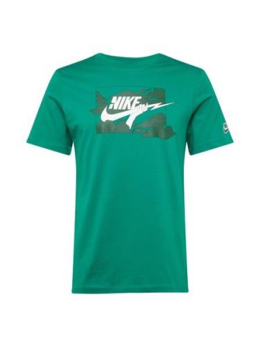 Nike Sportswear Bluser & t-shirts 'CLUB'  gran / mørkegrøn / hvid