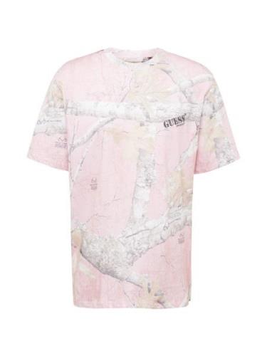 GUESS Originals Bluser & t-shirts 'GO REALTREE'  beige / mørkegrå / ly...