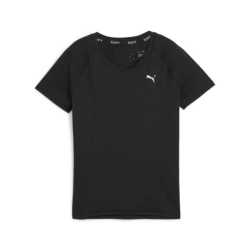 PUMA Funktionsbluse  sort / hvid