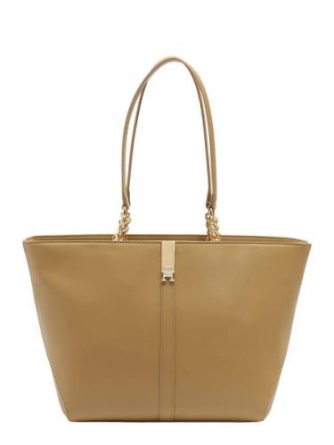 TOMMY HILFIGER Shopper 'HERITAGE'  guld / khaki