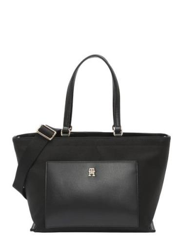 TOMMY HILFIGER Shopper 'DISTINCT'  guld / sort