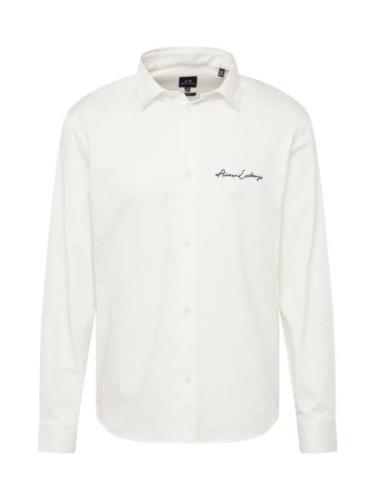 ARMANI EXCHANGE Skjorte  sort / offwhite