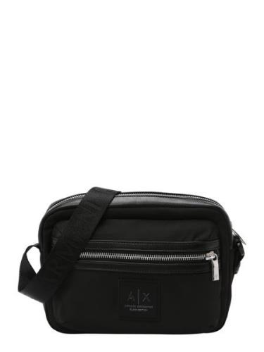 ARMANI EXCHANGE Skuldertaske  sort / sølv