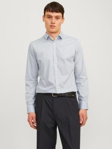 JACK & JONES Skjorte 'JJJoe'  marin / hvid