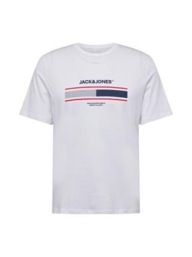 JACK & JONES Bluser & t-shirts 'JJSOUTH'  navy / rød / hvid