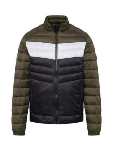 JACK & JONES Overgangsjakke 'JJESPRINT'  oliven / sort / hvid