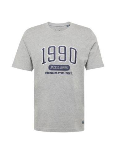 JACK & JONES Bluser & t-shirts 'JPRBLUDOUGLAS'  navy / lysegrå / hvid