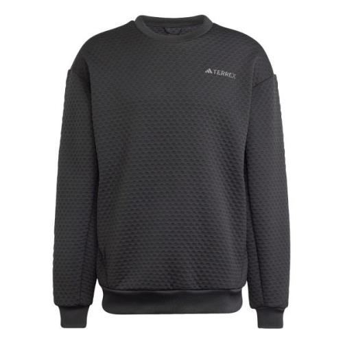 ADIDAS TERREX Sportsweatshirt 'Xploric'  lysegrå / sort