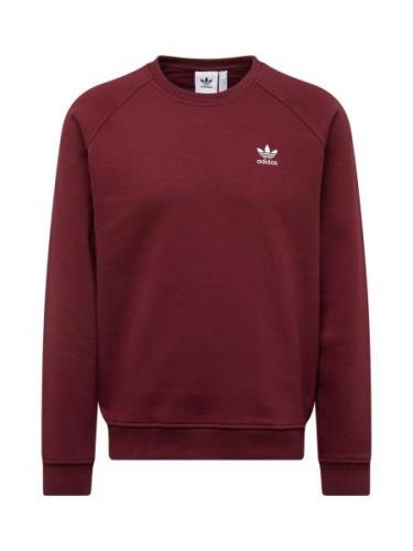 ADIDAS ORIGINALS Sweatshirt 'Trefoil Essentials'  rubinrød / hvid