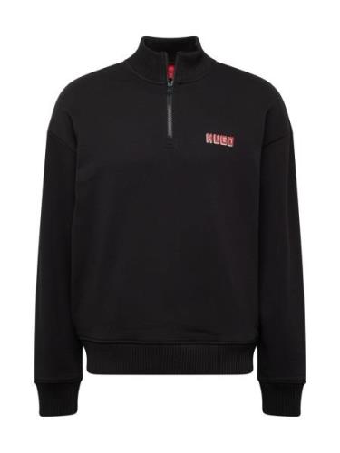 HUGO Sweatshirt 'Diqiele'  lys rød / sort / offwhite