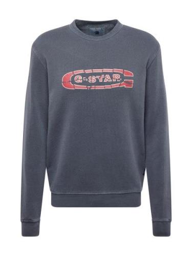 G-STAR Sweatshirt  beige / grå / kirsebærsrød