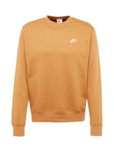 Nike Sportswear Sweatshirt 'CLUB Fleece'  lyseorange / hvid